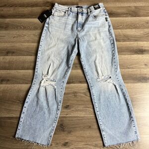 Silver Jeans Womens 31x28 Highly Desirable‎ Straight Leg Denim Distressed NWT